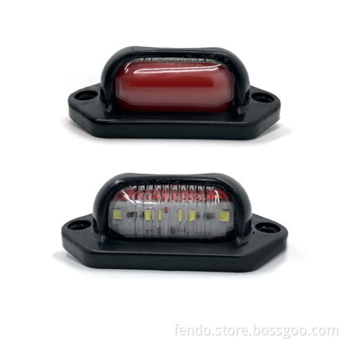 12V/24V 8 LED 5W Flashing Truck Trailer Indicator Lamps - Constant Light Signal Lights